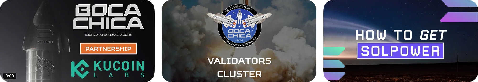 Boca Chica launchpad — old banners