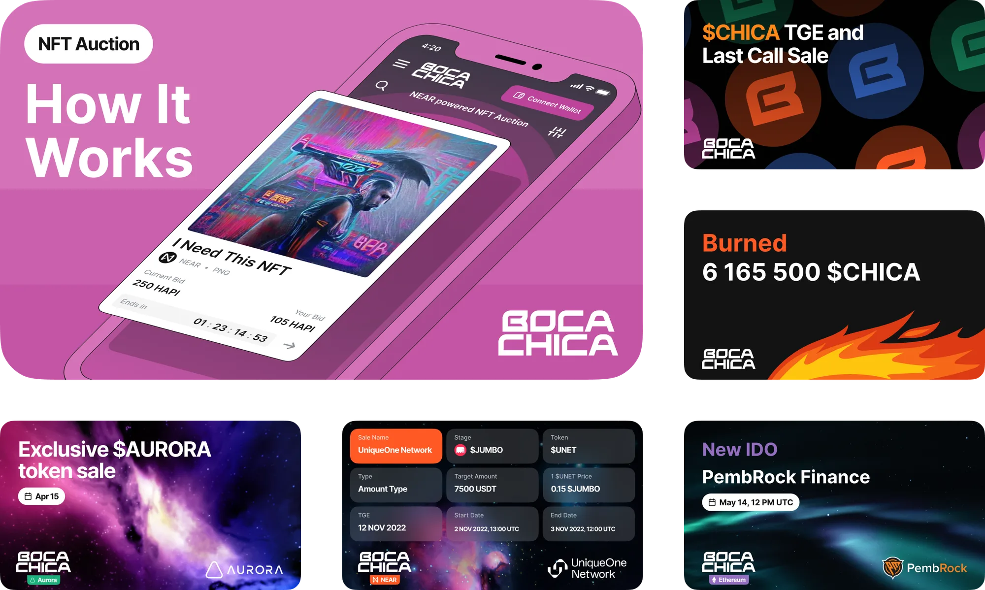 Boca Chica launchpad — banners