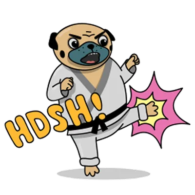 Pug sticker 2