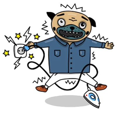 Pug sticker 4