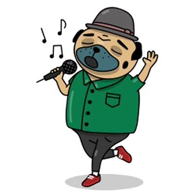 Pug sticker 5