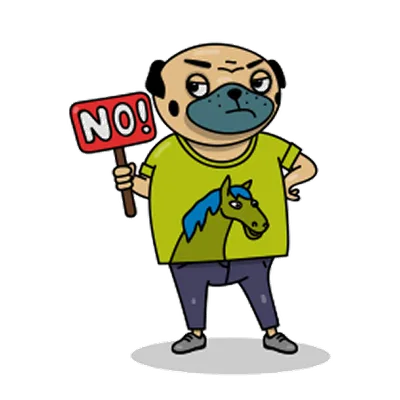 Pug sticker 9
