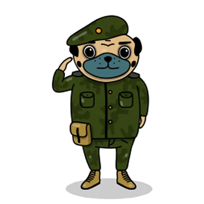 Pug sticker 10