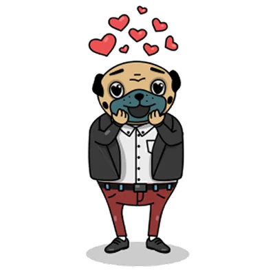 Pug sticker 12