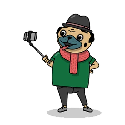 Pug sticker 13