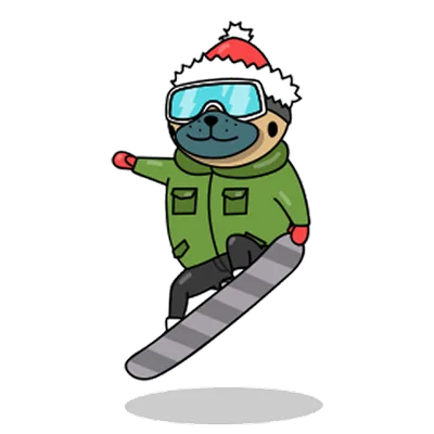 Pug sticker 14