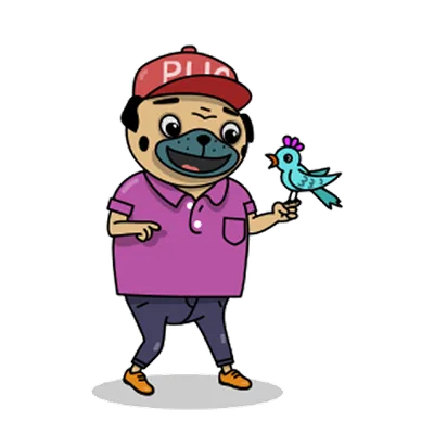 Pug sticker 15