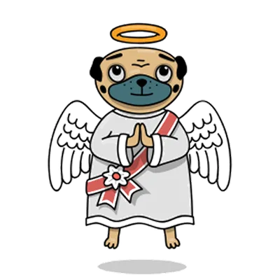 Pug sticker 17