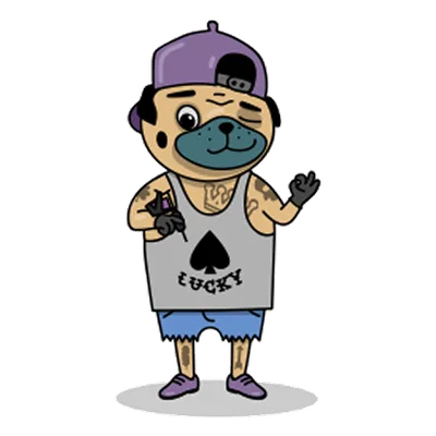 Pug sticker 18