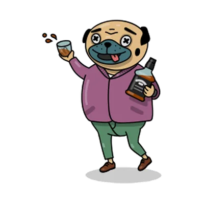 Pug sticker 19