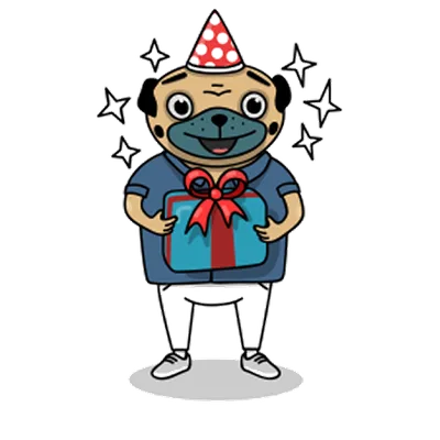 Pug sticker 20
