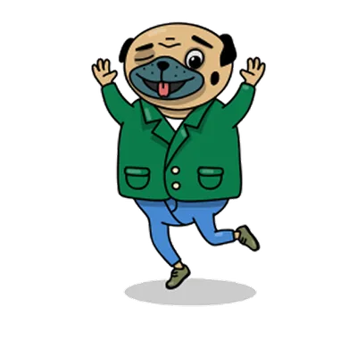 Pug sticker 21
