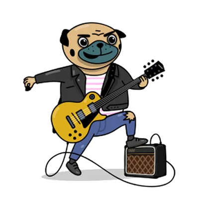 Pug sticker 22