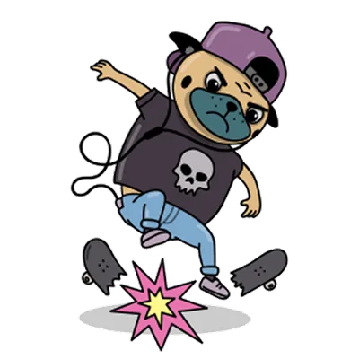 Pug sticker 24