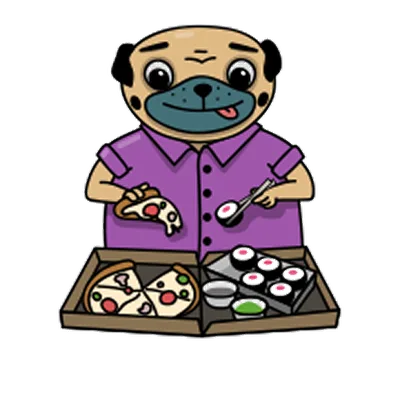 Pug sticker 28