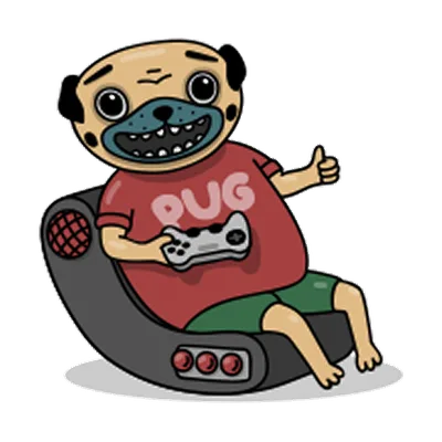 Pug sticker 30