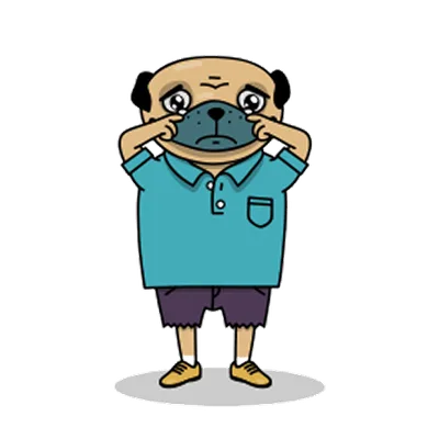 Pug sticker 36